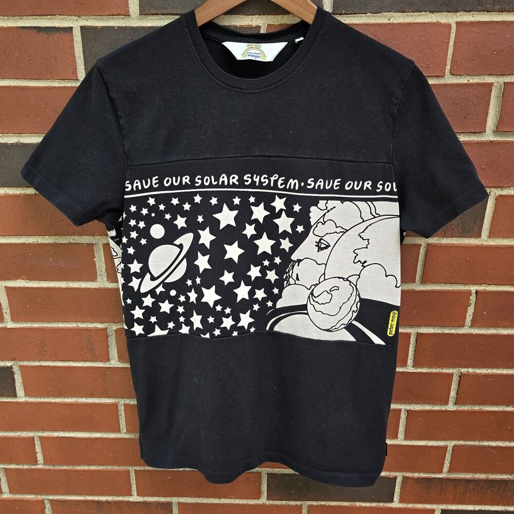 Wrangler x Peter Max Special Edition Tee/Black Mens Sz Small Cotton Solar System